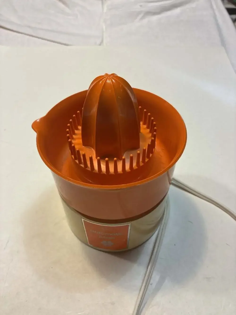 Vintage Sears Roebuck and Co. Automatic Citrus Juicer Orange